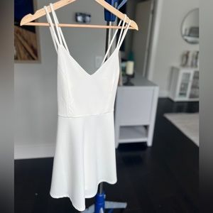 White Open Back Mini Dress Forever 21